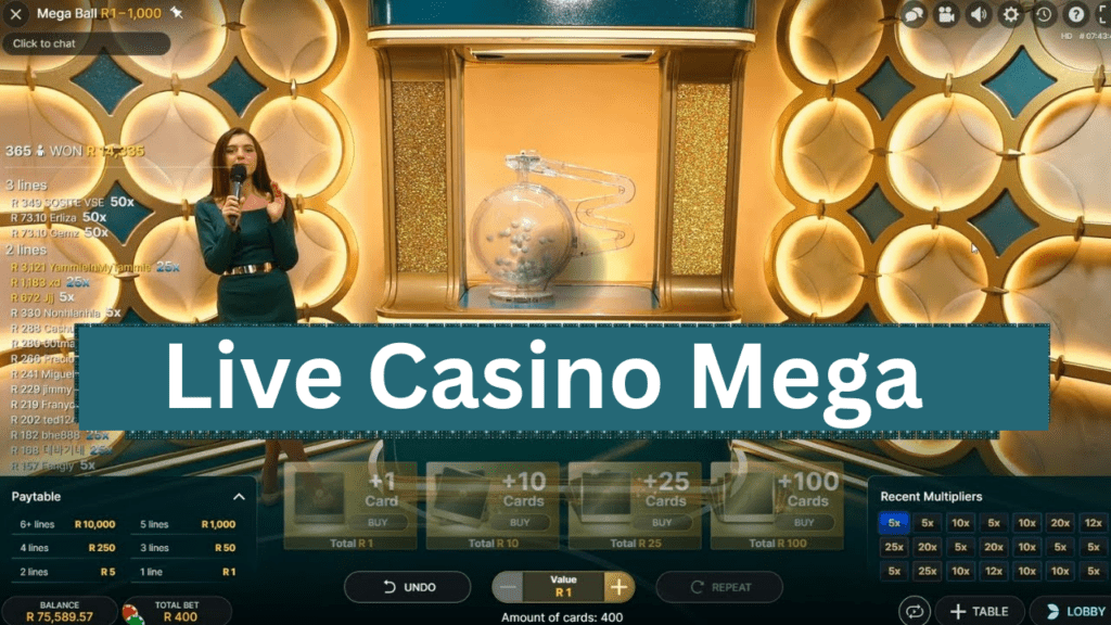 Live Casino Mega